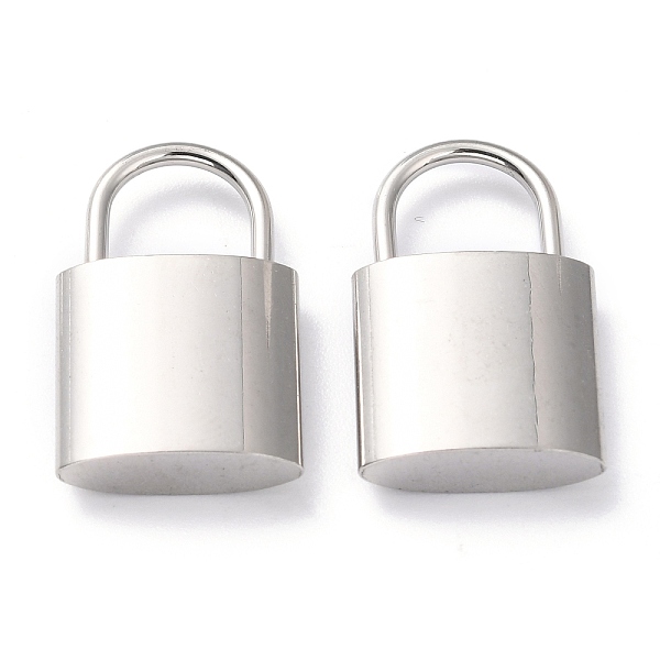 

PandaHall 304 Stainless Steel Pendants, PadLock, Stainless Steel Color, 24x14.5x5mm, Hole: 8.5x8.5mm 304 Stainless Steel Lock