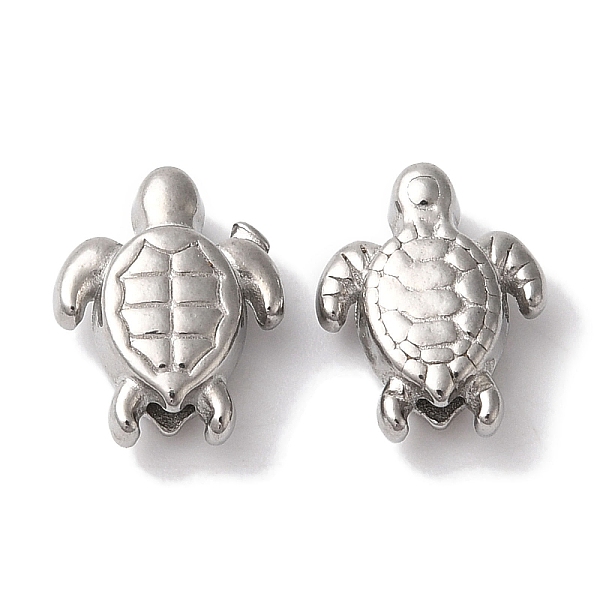 

PandaHall 304 Stainless Steel Beads, Tortoise, Stainless Steel Color, 11x9x4mm, Hole: 1mm 304 Stainless Steel Tortoise