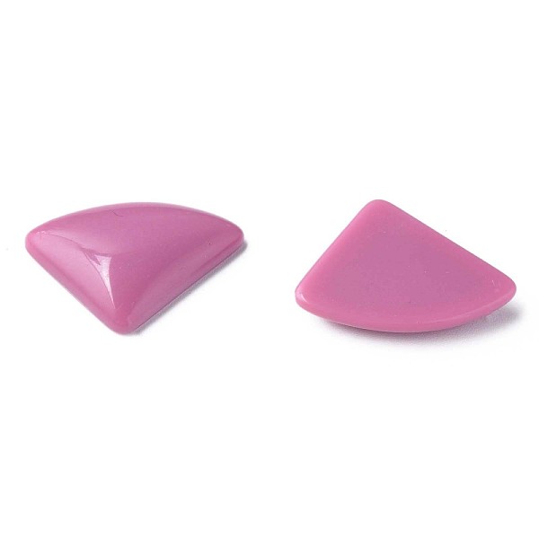 

PandaHall Opaque Acrylic Cabochons, Triangle, Flamingo, 19.5x28x5mm, about 354pcs/500g Acrylic Triangle Pink