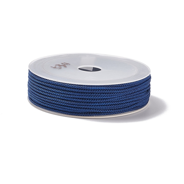 

PandaHall Braided Nylon Threads, Dyed, Knotting Cord, for Chinese Knotting, Crafts and Jewelry Making, Midnight Blue, 1.5mm, about 13.12...