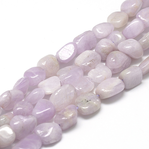 

PandaHall Natural Kunzite Beads Strands, Spodumene Beads, Oval, 8~15x7~12x4~12mm, Hole: 1mm, about 30~45pcs/strand, 15.7 Kunzite Oval