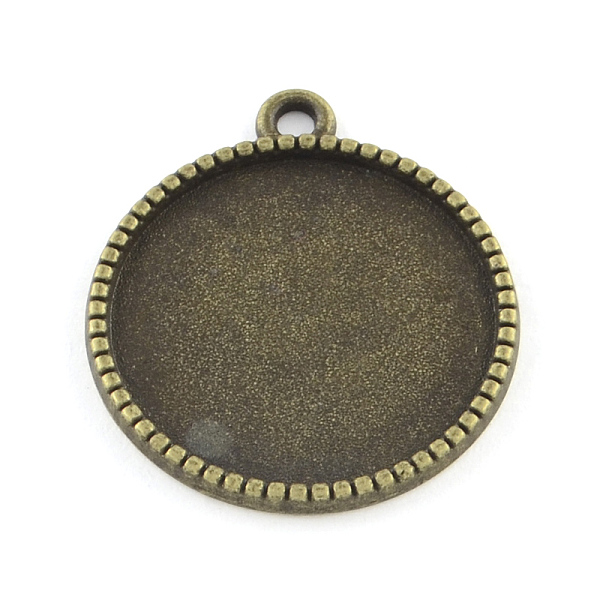 

PandaHall Tibetan Style Alloy Flat Round Pendant Cabochon Settings, Cadmium Free & Nickel Free & Lead Free, Antique Bronze, Tray: 12mm...