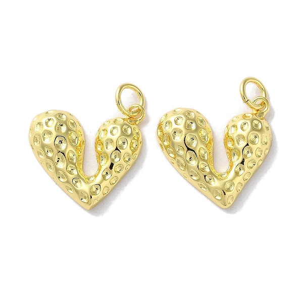 

PandaHall Rack Plating Brass Pendants, Long-Lasting Plated, Lead Free & Cadmium Free, Heart, Real 18K Gold Plated, 15.5x16.5x3.5mm, Hole...