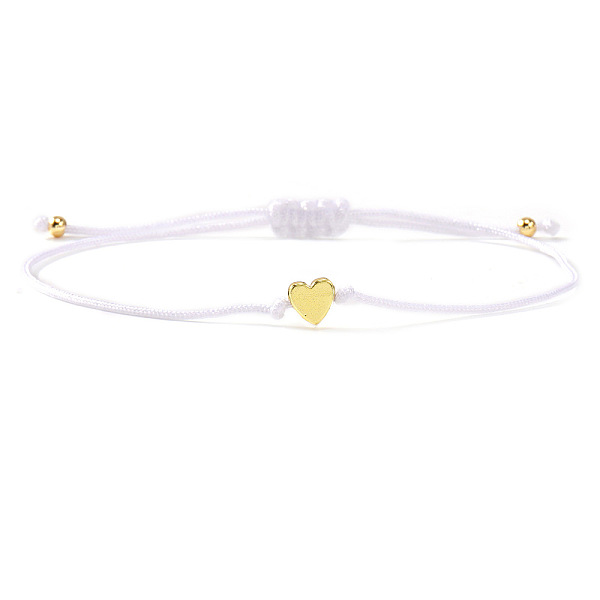 Valentine's Adjustable Braided Polyester Cord Bracelets