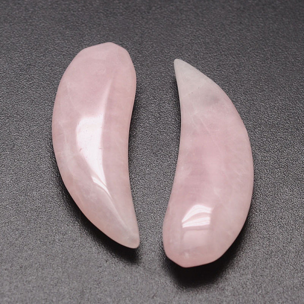 Magatama Quartz Rose Naturel Sans Trou / Non Percé