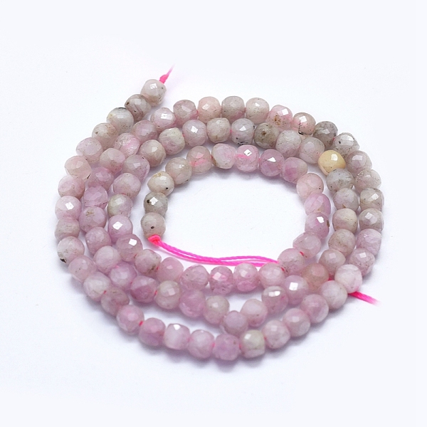 

PandaHall Natural Kunzite Gradient Beads Strands, Gradient Style, Round, Faceted, 4.5mm, Hole: 0.5mm, about 96pcs/strand, 15.35 inch(39cm)...