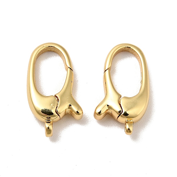 

PandaHall Brass Lobster Claw Clasps, Cadmium Free & Nickel Free & Lead Free, Real 18K Gold Plated, 13.5x8x3mm, Hole: 1mm Brass Others