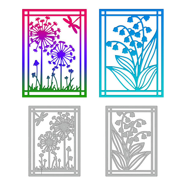 

PandaHall Rectangle Carbon Steel Cutting Dies Stencils, for DIY Scrapbooking, Photo Album, Decorative Embossing Paper Card, Stainless Steel...