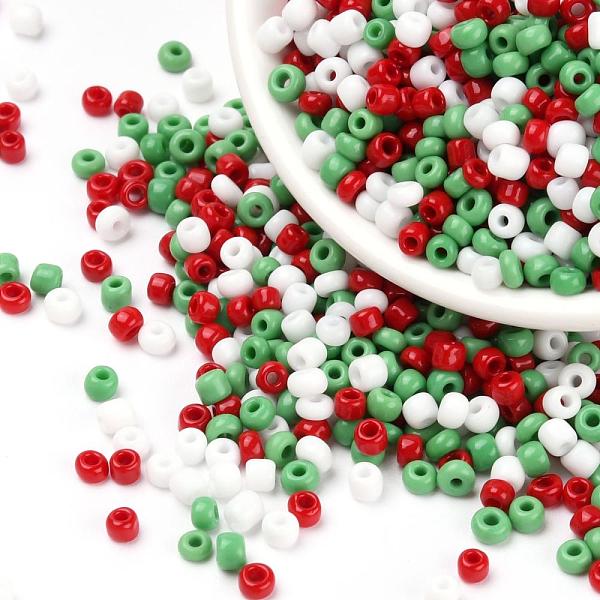 

PandaHall 6500Pcs 300G 3 Colors Glass Seed Beads, Opaque Colours Seed, Small Craft Beads for DIY Jewelry Making, Round, Crimson, 8/0, 3mm..., Pink
