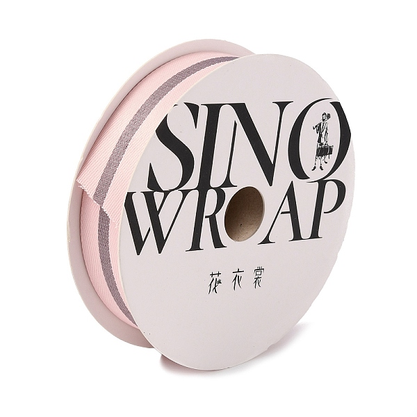 

PandaHall Chinlon Ribbon, Packaging Accessories, Stripe Pattern, Pink, 1-1/8 inch(27x0.3mm), about 20 yards/roll Cloth Stripe Pink