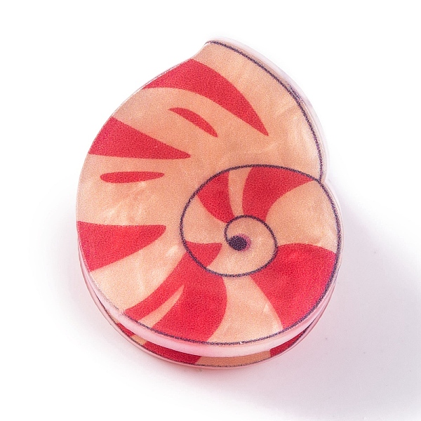 

PandaHall Cute Mini Conch Acrylic Claw Hair Clips, Hair Accessories for Girls, Red, 28x25x26mm Acrylic Shell Shape Red