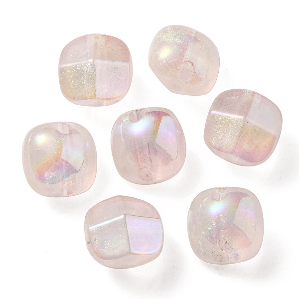 

PandaHall UV Plating Luminous Transparent Acrylic Beads, Glow in The Dark, Half Round, Misty Rose, 19x19x15mm, Hole: 3.5mm Acrylic Half...
