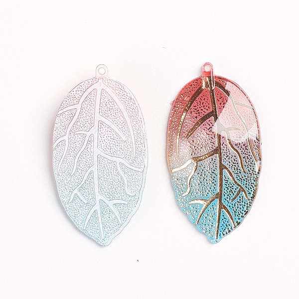 Pendentifs en résine couleur arc-en-ciel