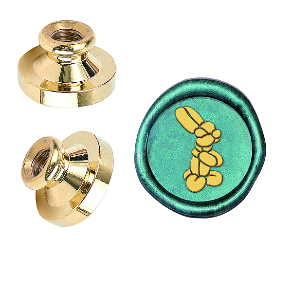 

PandaHall Wax Seal Brass Stamp Head, for Wax Seal Stamp, Rabbit Pattern, 25x14.5mm Brass Rabbit