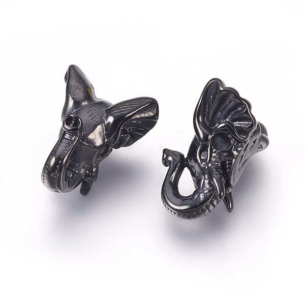 

PandaHall 316 Surgical Stainless Steel Beads, Elephant, Gunmetal, 16x12.5x7.5mm, Hole: 1.8mm 316 Surgical Stainless Steel Elephant