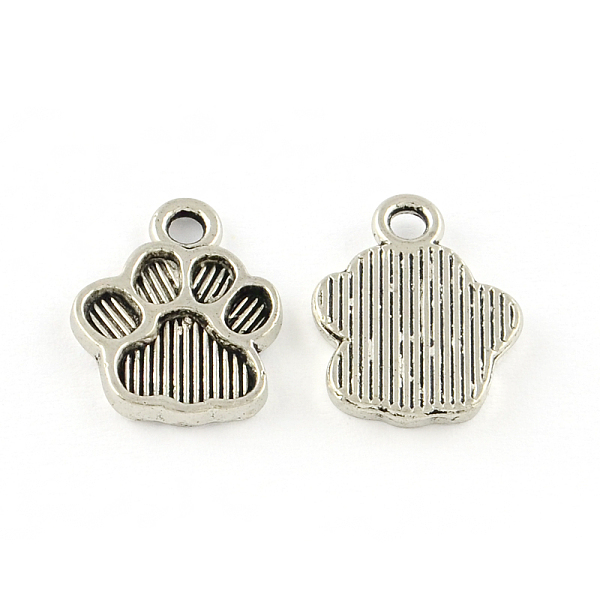 

PandaHall Dog Paw Prints Tibetan Style Alloy Pendant Enamel Settings, Cadmium Free & Lead Free, Antique Silver, 15x12x2mm, Hole: 2mm Alloy...
