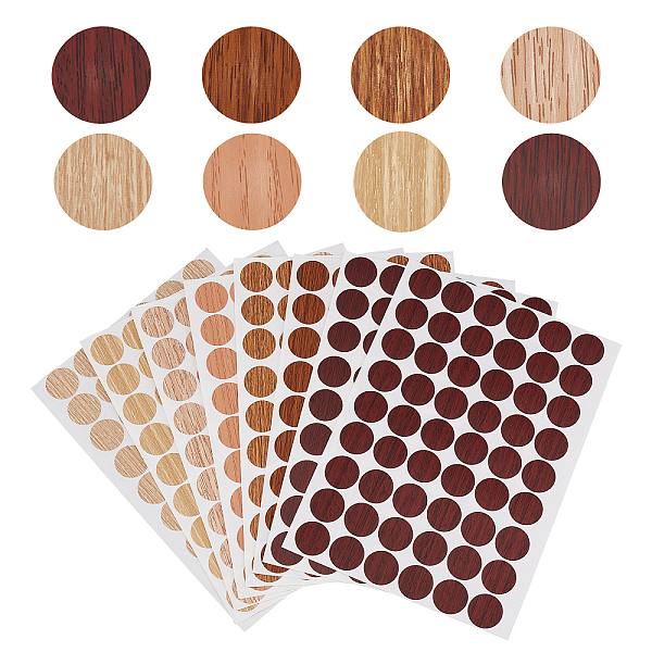 

PandaHall AHANDMAKER 8 Sheets 8 Colors Self Adhesive Screw Hole Stickers, 432 Pcs Round Screw Hole Covers Stickers Screw Caps Dust Proof..., Multicolor