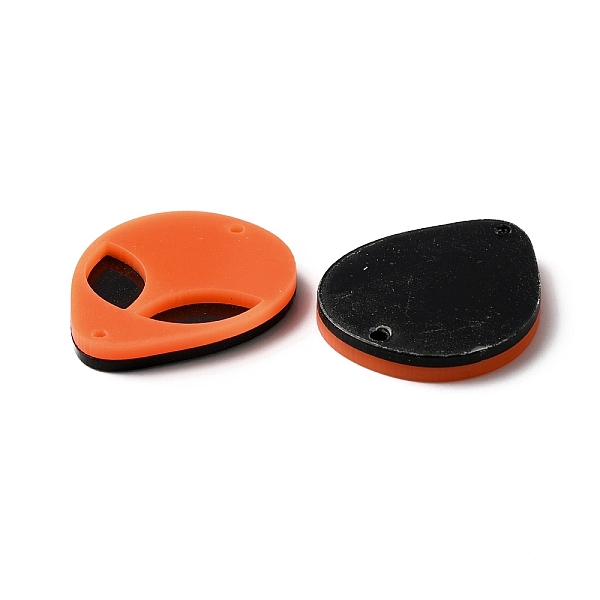

PandaHall Opaque Acylic Connector Charms, Alien Face Links, Chocolate, 35.5x30x4mm, Hole: 2mm Acrylic Others Brown