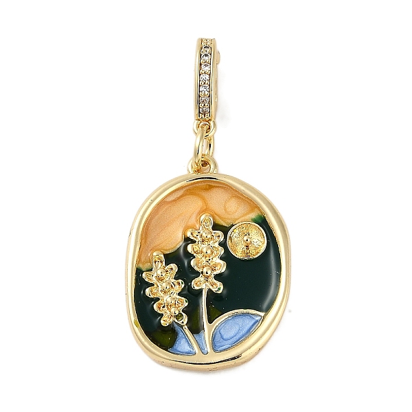 Brass Enamel Pendan… - image
