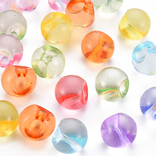 

PandaHall 1-Hole Transparent Acrylic Buttons, Round, Mixed Color, 13.5x13mm, Hole: 3mm, about 365pcs/500 Acrylic Round Multicolor