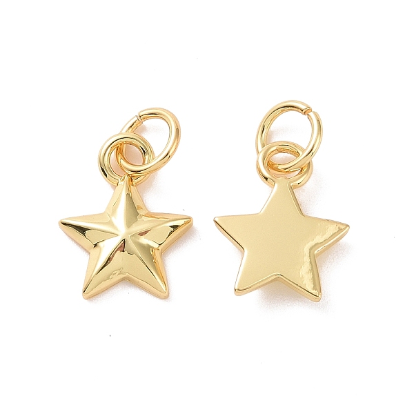 

PandaHall Star Brass Pendant Rhinestone Settings, with Jump Rings, Cadmium Free & Nickel Free & Lead Free, Real 18K Gold Plated, 11x9x2mm...