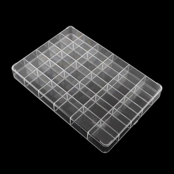 

PandaHall 30 Compartments Rectangle Plastic Bead Storage Containers, Clear, 24.2x35.5x4.1cm Plastic Rectangle Clear