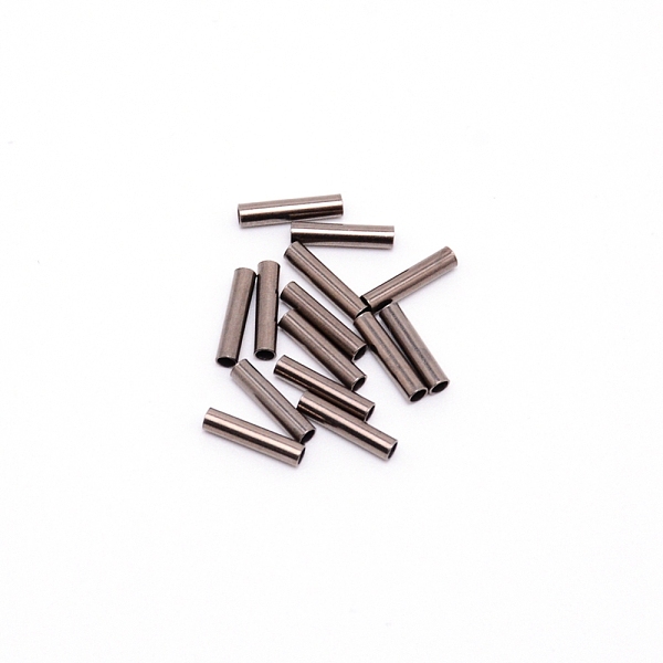 

PandaHall Brass Tube Beads, Platinum, 10x2.2mm, Hole: 1.6mm Brass Column