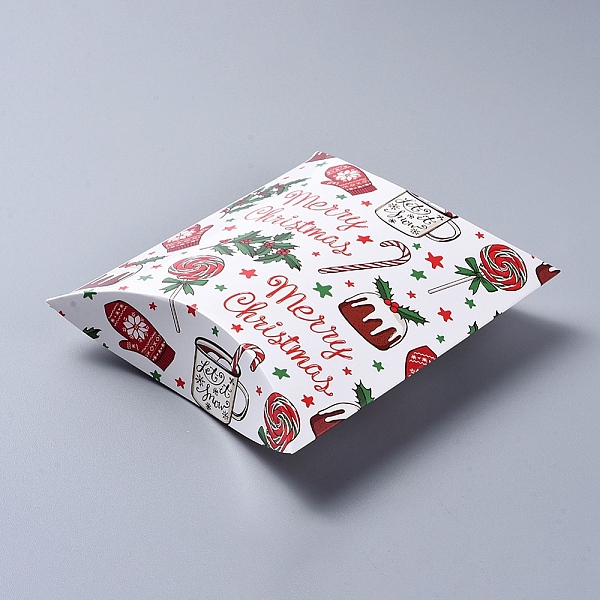 

PandaHall Christmas Gift Card Pillow Boxes, for Holiday Gift Giving, Candy Boxes, Xmas Craft Party Favors, Colorful, 16.5x13x4.2cm Paper...