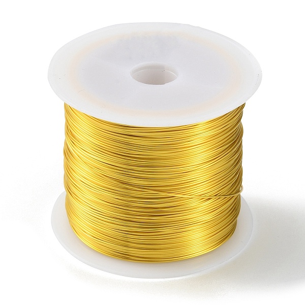 

PandaHall Copper Craft Wire, Round, Golden, 24 Gauge, 0.5mm, about 170.60 Feet(52m)/Roll Copper Round
