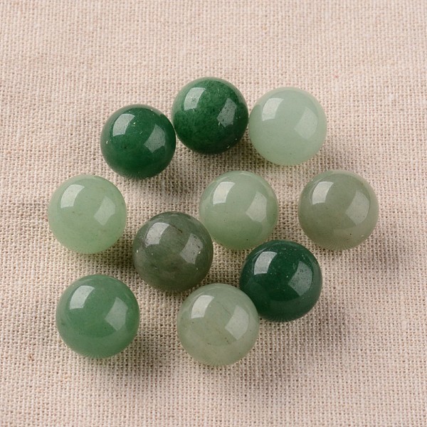 

PandaHall Natural Aventurine Beads Round Ball Beads, Gemstone Sphere, No Hole/Undrilled, 16mm Green Aventurine Round