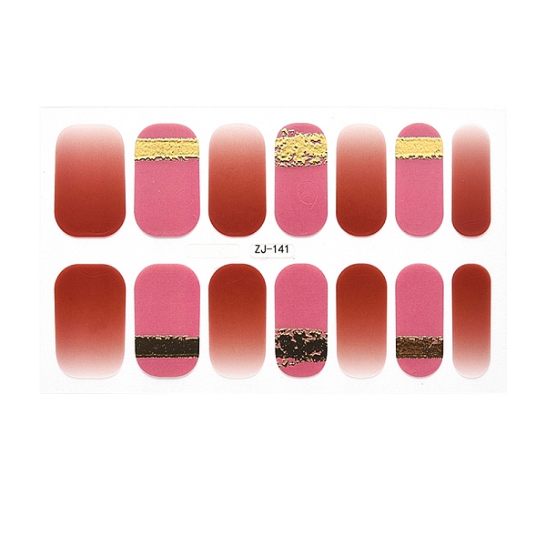 

PandaHall Full Wraps Nail Polish Stickers, Self-Adhesive, for Nail Decals Design Manicure Tips Decorations, Flamingo, 14pcs/sheet Paper..., Pink