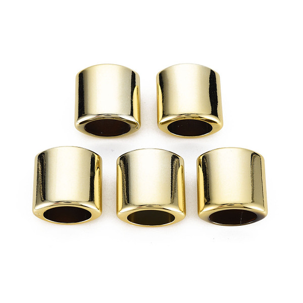 

PandaHall UV Plating Acrylic Beads, Oval, Gold, 18.5x17.5x10.5mm, Hole: 7.5x11.5mm Acrylic Oval Gold