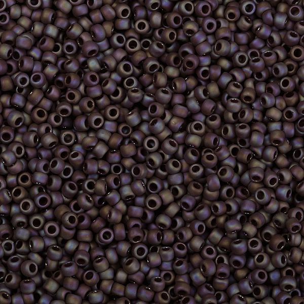 

PandaHall TOHO Round Seed Beads, Japanese Seed Beads, (406F) Matte-Opaque-Rainbow Oxblood, 8/0, 3mm, Hole: 1mm, about 10000pcs/pound Glass..., Purple