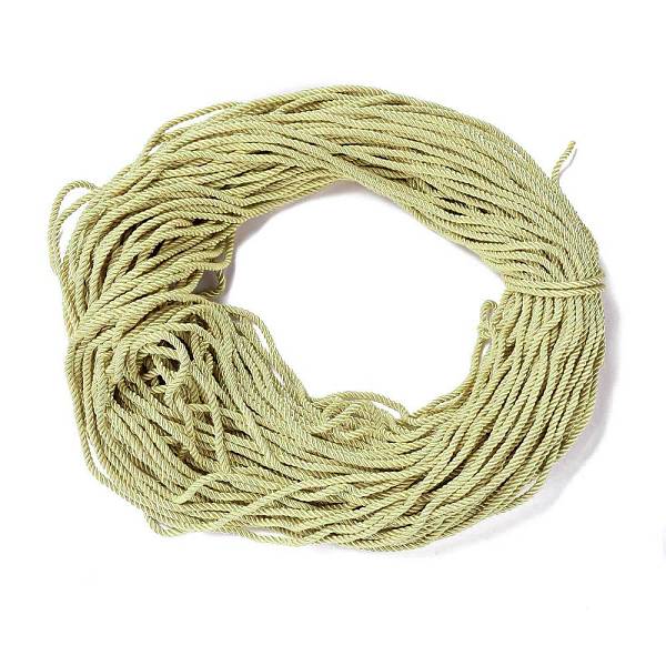 

PandaHall Polyester Cord, Twisted Cord, Honeydew, 5mm, about 97~100m/bundle Polyester Green