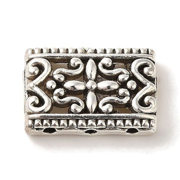 

PandaHall Tibetan Style Alloy Multi-Strand Links, Cadmium Free & Lead Free, Rectangle, Antique Silver, 11.5x17.5x4mm, Hole: 1.6mm Alloy...
