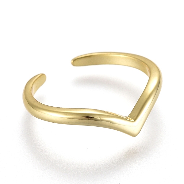 

PandaHall Adjustable Brass Toe Rings, Open Cuff Rings, Open Rings, Golden, US Size 1 3/4(13mm) Brass