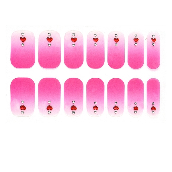 

PandaHall Full Wraps Nail Polish Strips, Self-Adhesive Gradient Nail Polish Stickers, for Women Nail Tips Decorations, Orchid, 24x8mm..., Purple