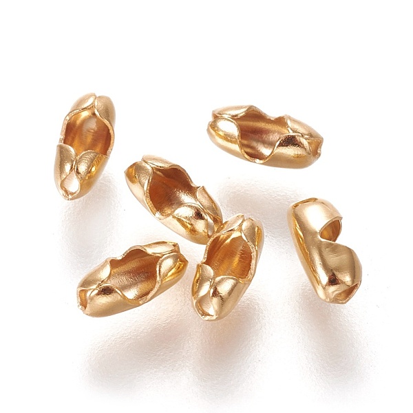 

PandaHall 304 Stainless Steel Ball Chain Connectors, Golden, 6x2mm, Fit for 1.5mm ball chain 304 Stainless Steel