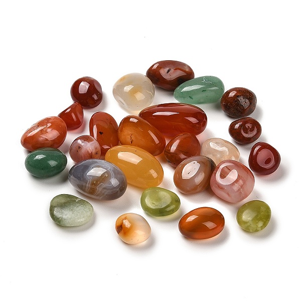 

PandaHall Natural Agate Dyed Nuggets Beads, Undrilled/No Hole Beads, Tumbled Stone, Vase Filler Gems, Mixed Color, 12.5~22x11~13x7~10mm..., Multicolor