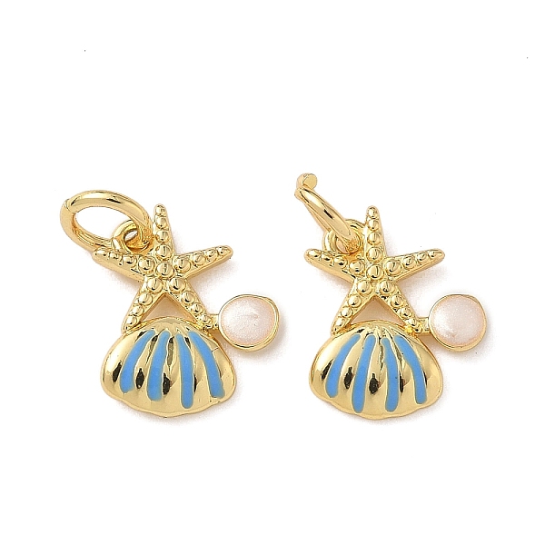 Brass Enamel Pendan… - image