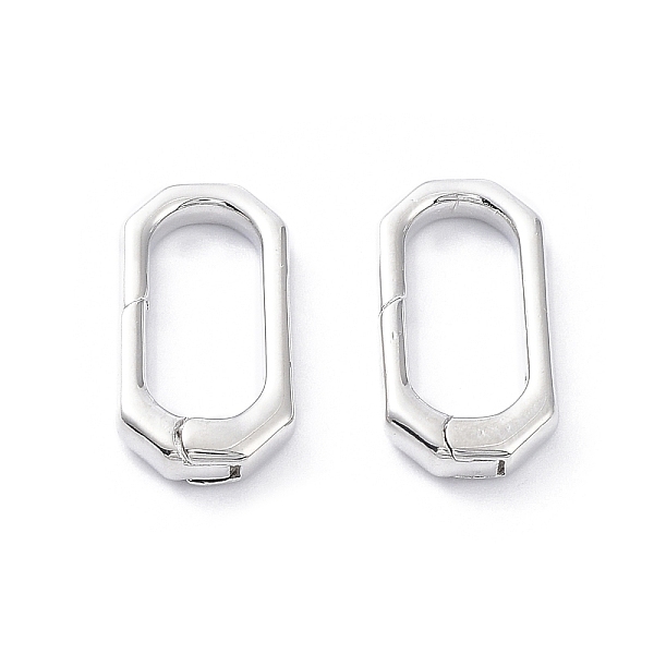 

PandaHall Rack Plating Brass Spring Gate Rings, Long-Lasting Plated, Oval, Real Platinum Plated, 20x10x3.3mm Brass