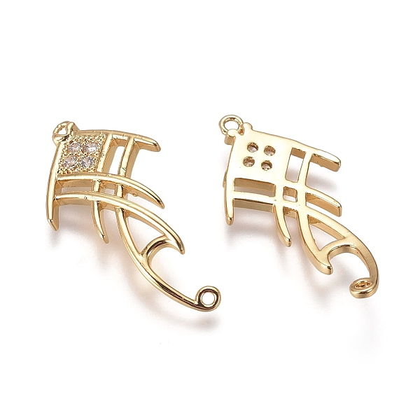

PandaHall Brass Micro Pave Cubic Zirconia Links connectors, Fish, Clear, Golden, 30.5x14x2mm, Hole: 1.2mm Brass+Cubic Zirconia Fish Clear