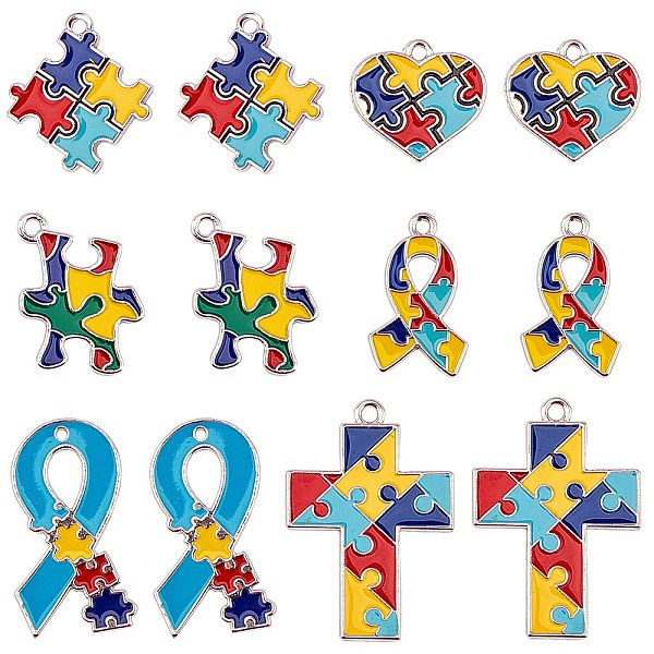 Alloy Enamel Pendants