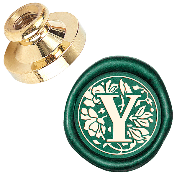 

PandaHall Wax Seal Brass Stamp Head, for Wax Seal Stamp, Golden, Letter Pattern, 25x14.5mm Brass Letter