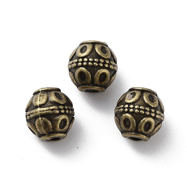 

PandaHall Tibetan Style Alloy Beads, Cadmium Free & Lead Free, Barrel, Antique Bronze, 7x7.5mm, Hole: 1.8mm, about 869pcs/1000g Alloy Barrel