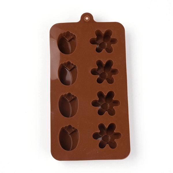 

PandaHall 8-Cavity Floral Shaped Fondant Molds, Food Grade Silicone Molds, for Homemade Cake Chocolate Cupcake, UV Resin & Epoxy Resin Craft...