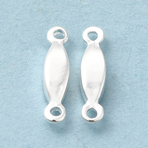 

PandaHall Brass Connector Charms, Cadmium Free & Lead Free, Horse Eye Links, 925 Sterling Silver Plated, 10.5x2.5x2.5mm, Hole: 1mm Brass...