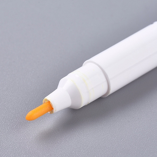 

PandaHall Disappearing Ink Fabric Marker Pen, for Sewing Creating Washable Art and Lettering, Gold, 154x10mm Plastic Gold
