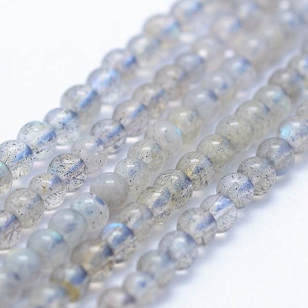 

PandaHall Natural Labradorite Beads Strands, Grade AB+, Round, 3mm, Hole: 1mm, about 192pcs/strand, 15.5 inch(39.5cm) Labradorite Round