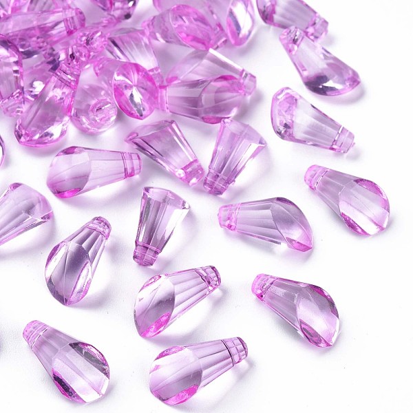 

PandaHall Transparent Acrylic Pendants, Torch Shapes, Violet, 17x9x9mm, Hole: 1.8mm, about 970pcs/500g Acrylic Others Purple